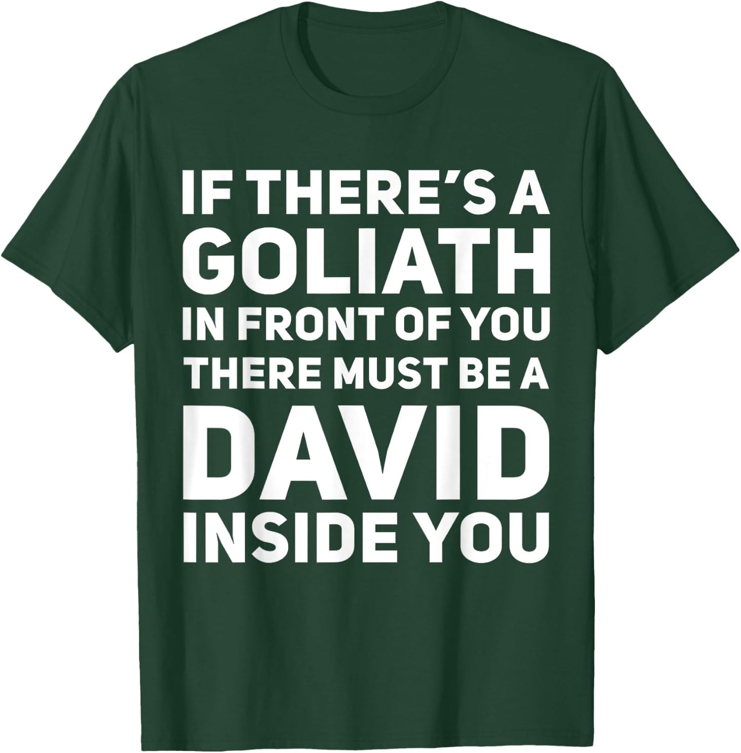 If There's a Goliath In Front of You There Must Be a David T-Shirt - T-Shirt | Forest