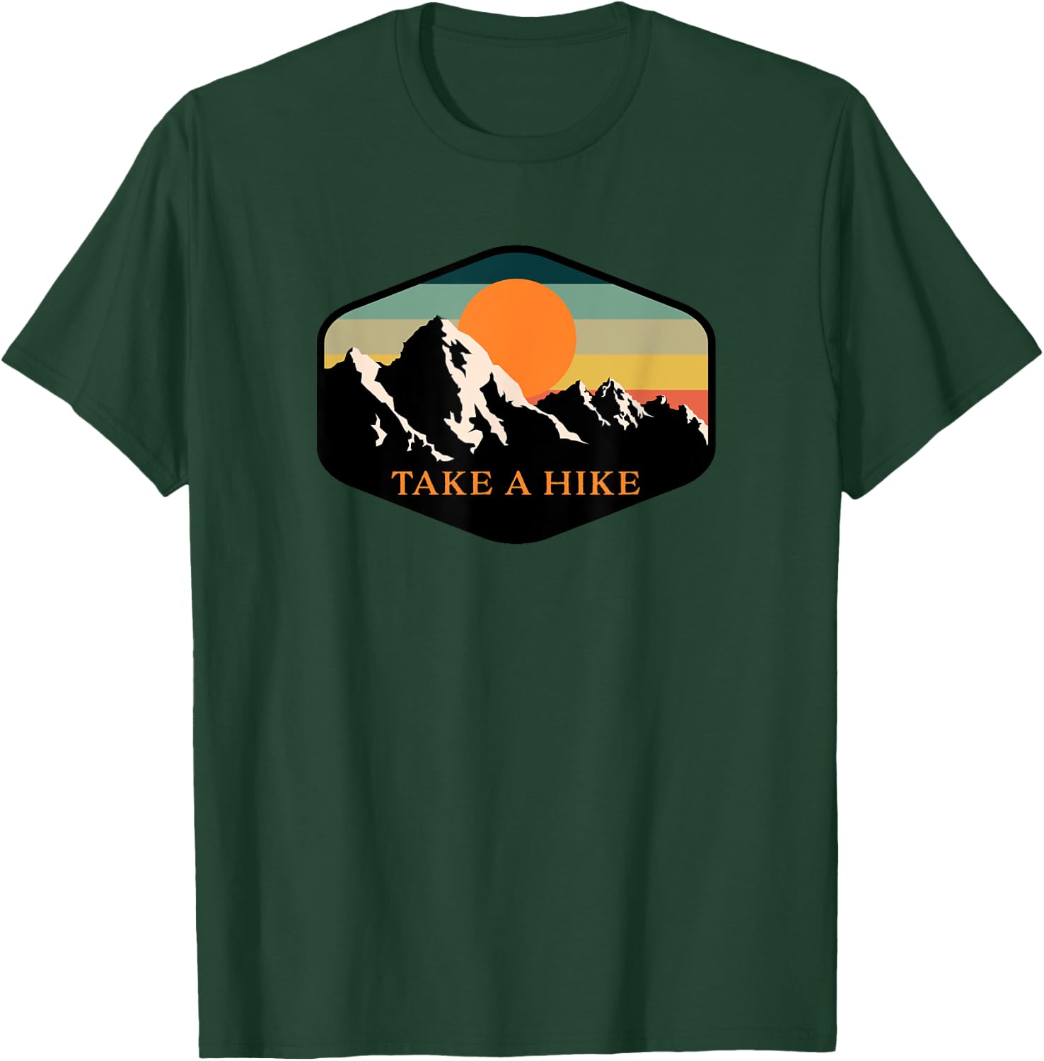 Outdoor Adventures by Esi Images Take a Hike Retro Vintage -adult Hiking - Black - S T-Shirt - T-Shirt | Forest