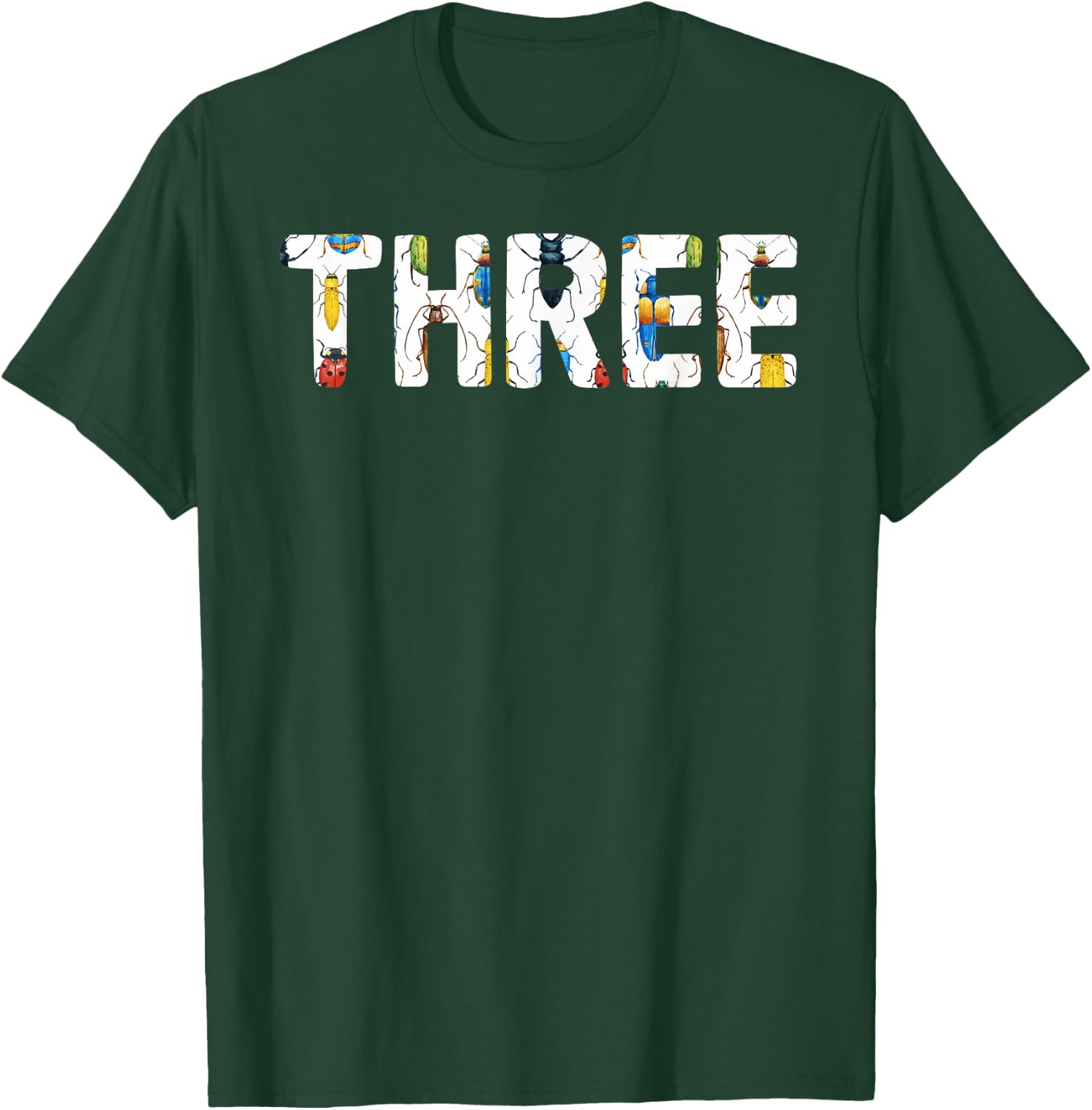 mb Bug 3rd Birthday Funny Insects Lover 3 Years Old Kids T-Shirt - T-Shirt | Forest