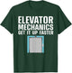 Funny Elevator Mechanic Art Men Machinist Elevator Operator T-Shirt - T-Shirt | Forest