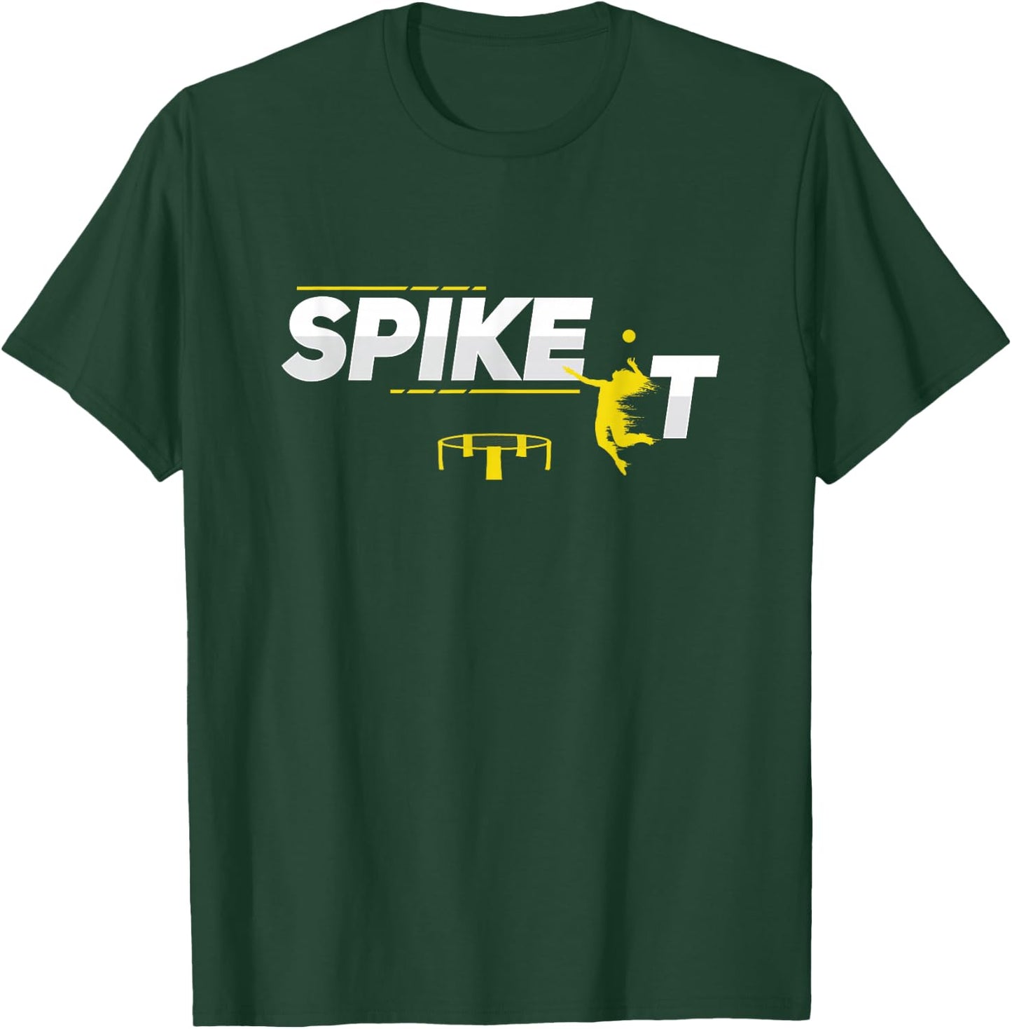 Spike It Round Net T-Shirt - T-Shirt | Forest