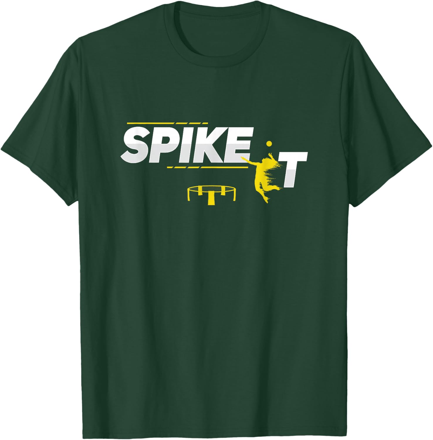 Spike It Round Net T-Shirt - T-Shirt | Forest