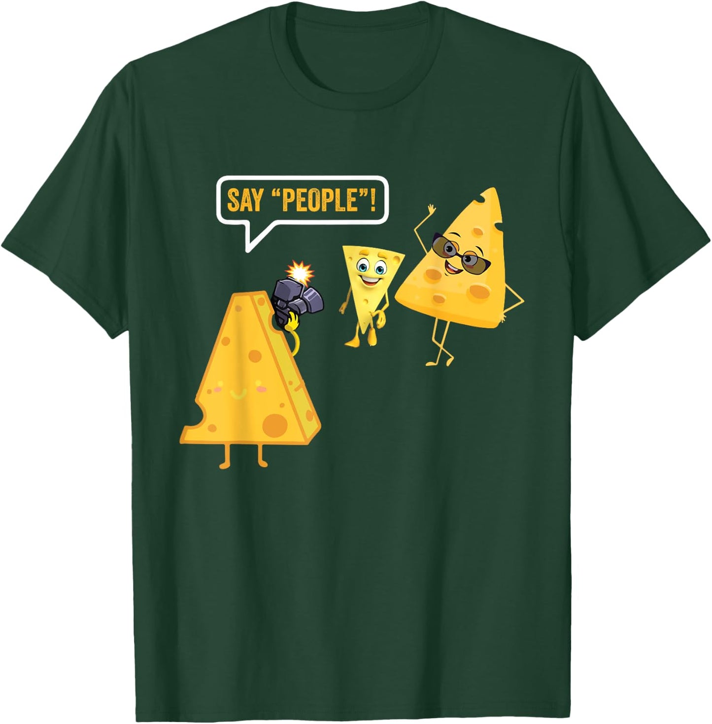 Photography Vests Funny Cheese Photographer Snap T-Shirt - T-Shirt | Forest