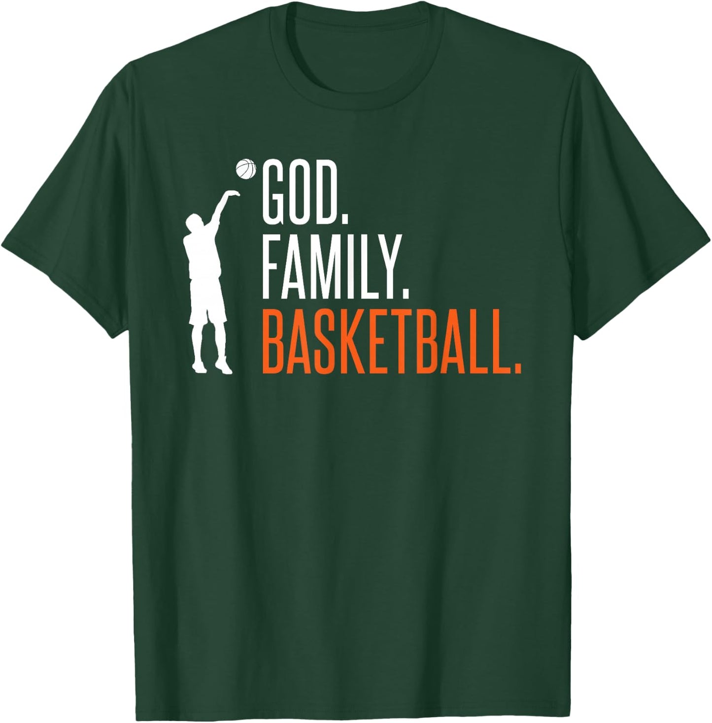 God Family Basketball T-Shirt - T-Shirt | Forest
