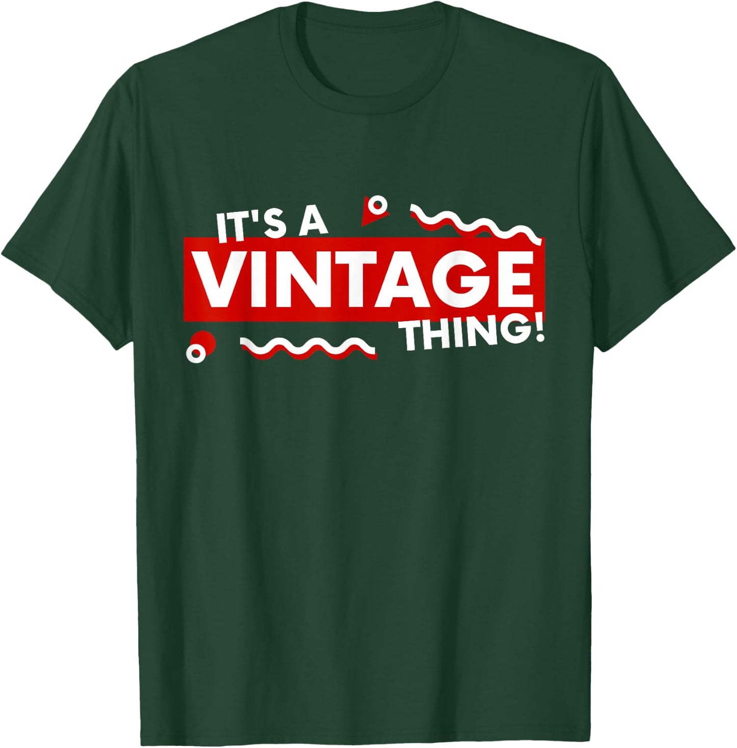 It's a Vintage Thing Retro 90s Aesthetic Thrifted Classic T-Shirt - T-Shirt | Forest