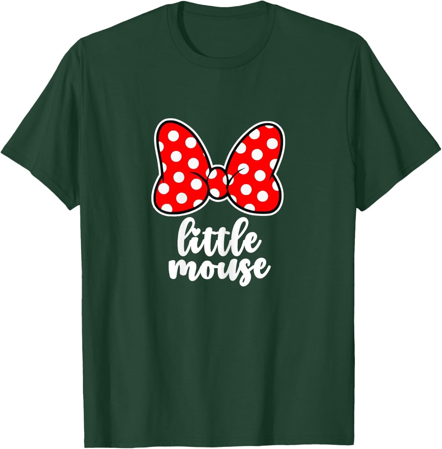 Kids Little Mouse Family Vacation Bow - Youth, Toddler T-Shirt - T-Shirt | Forest