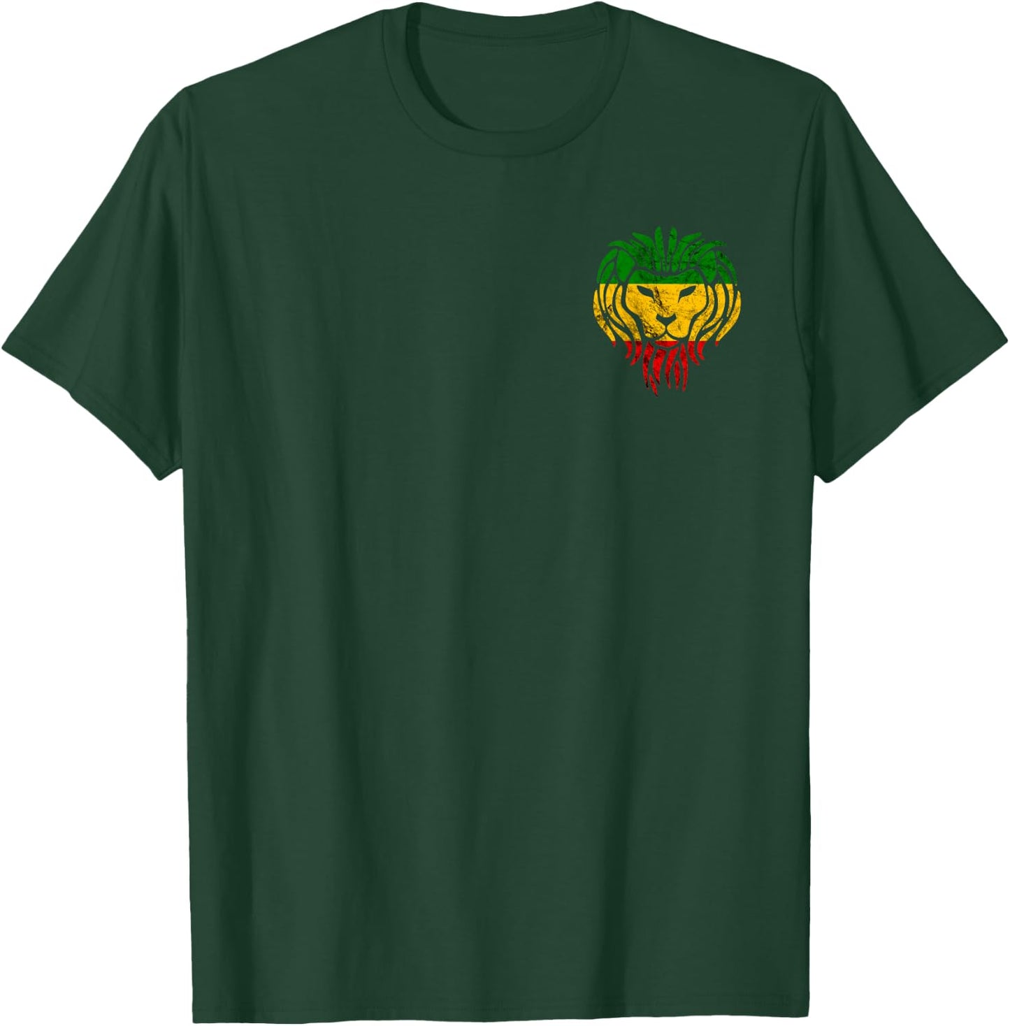 Reggae Peace Rastafari Lion Reggae Jamaica Music Hippie T-Shirt - T-Shirt | Forest