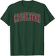 Crookston Minnesota Souvenir College Style Red Text T-Shirt - T-Shirt | Forest
