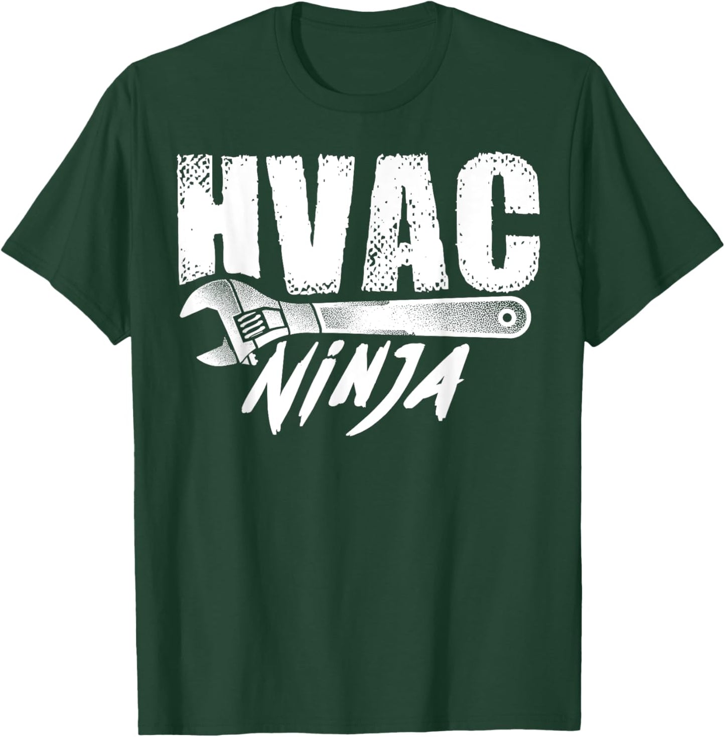 Funny HVAC Ninja Gift Cool Ninjutsu Technician Lover T-Shirt - T-Shirt | Forest
