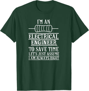 Funny Electrical Engineer Gift Electronics T-Shirt - T-Shirt | Forest