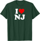 I Love NJ Heart New Jersey T-Shirt - T-Shirt | Forest