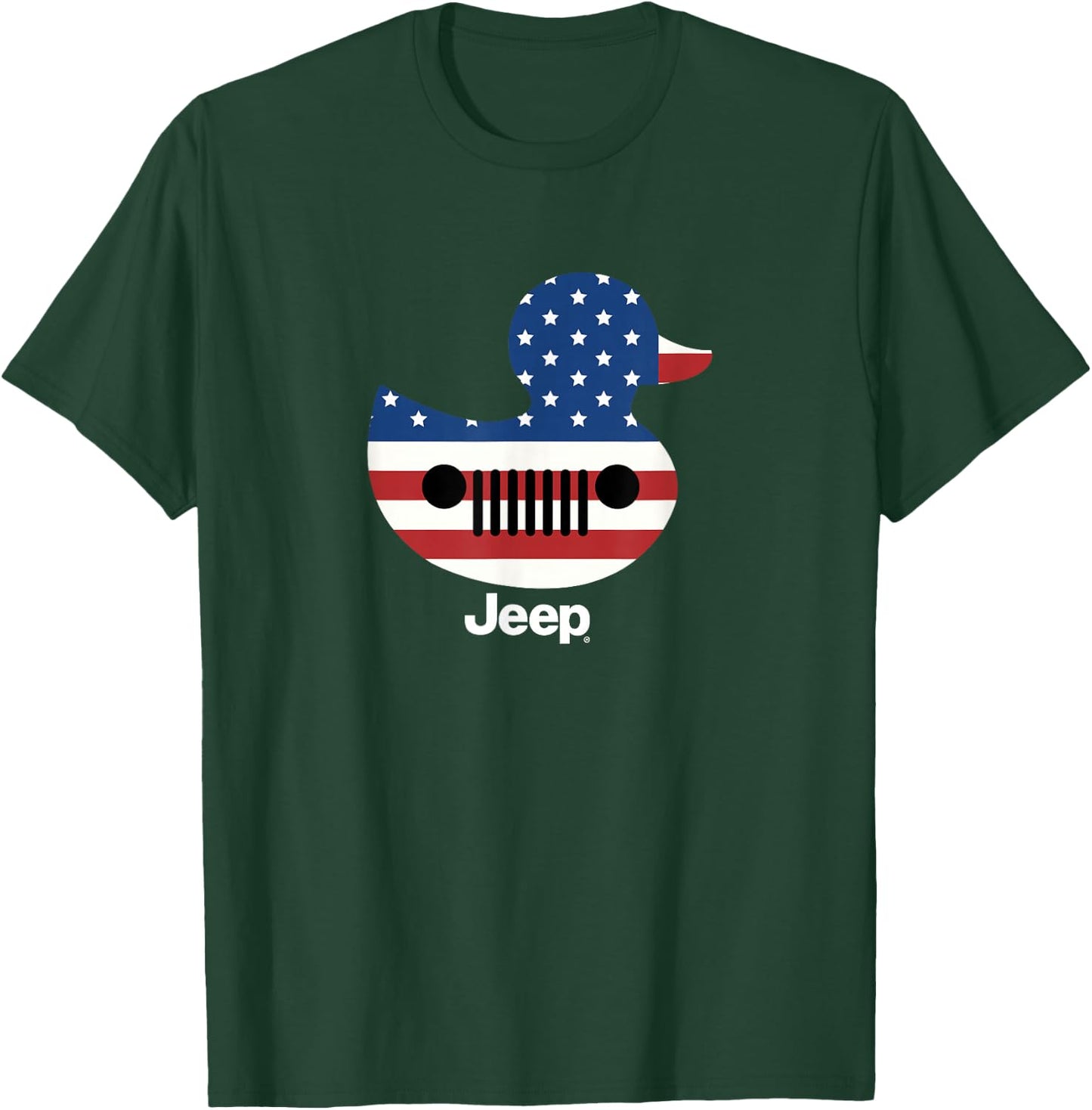 Jeep Duck Flag T-Shirt - T-Shirt | Forest
