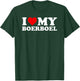 Boerboel Design: I Love My Boerboel Design T-Shirt - T-Shirt | Forest