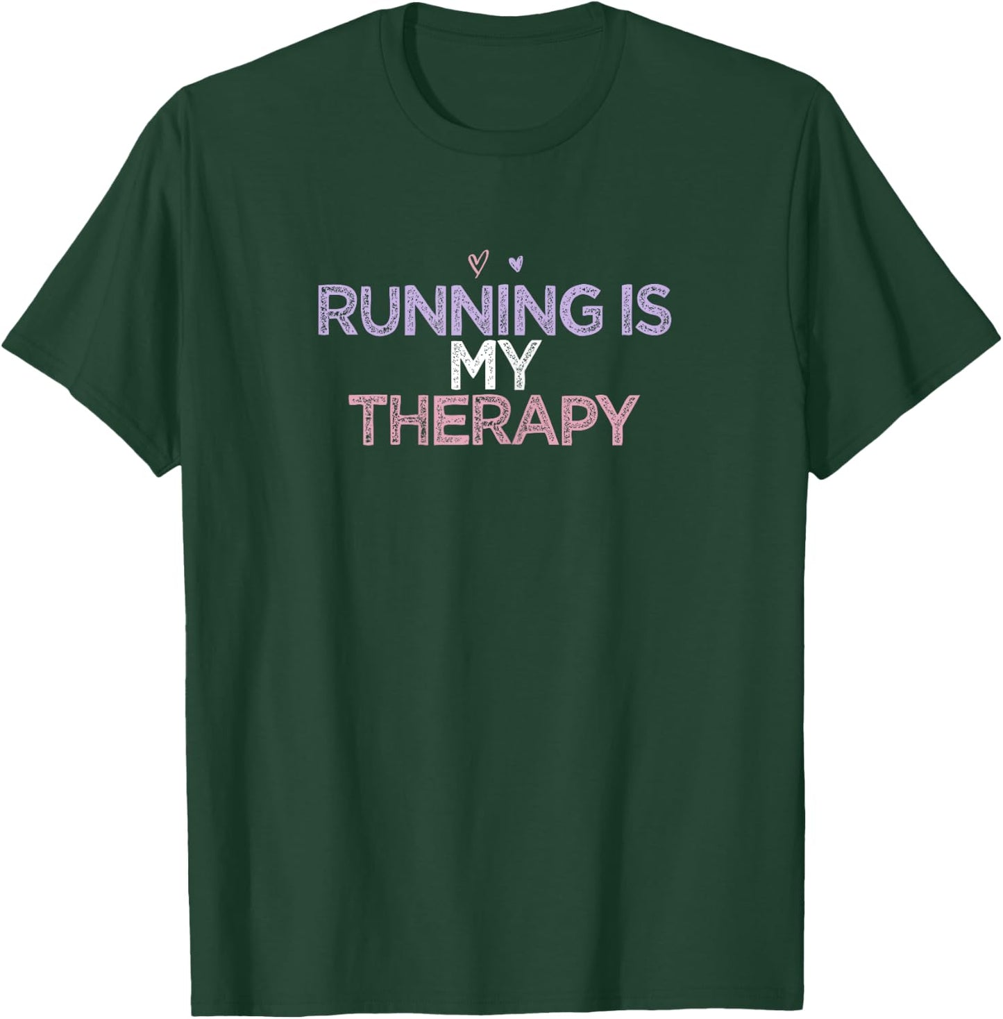 Funny Sarcastic Saying Gift Nellia Women's Blue X-Small Modern Casual Running Is My Therapy T-Shirt - T-Shirt | Forest