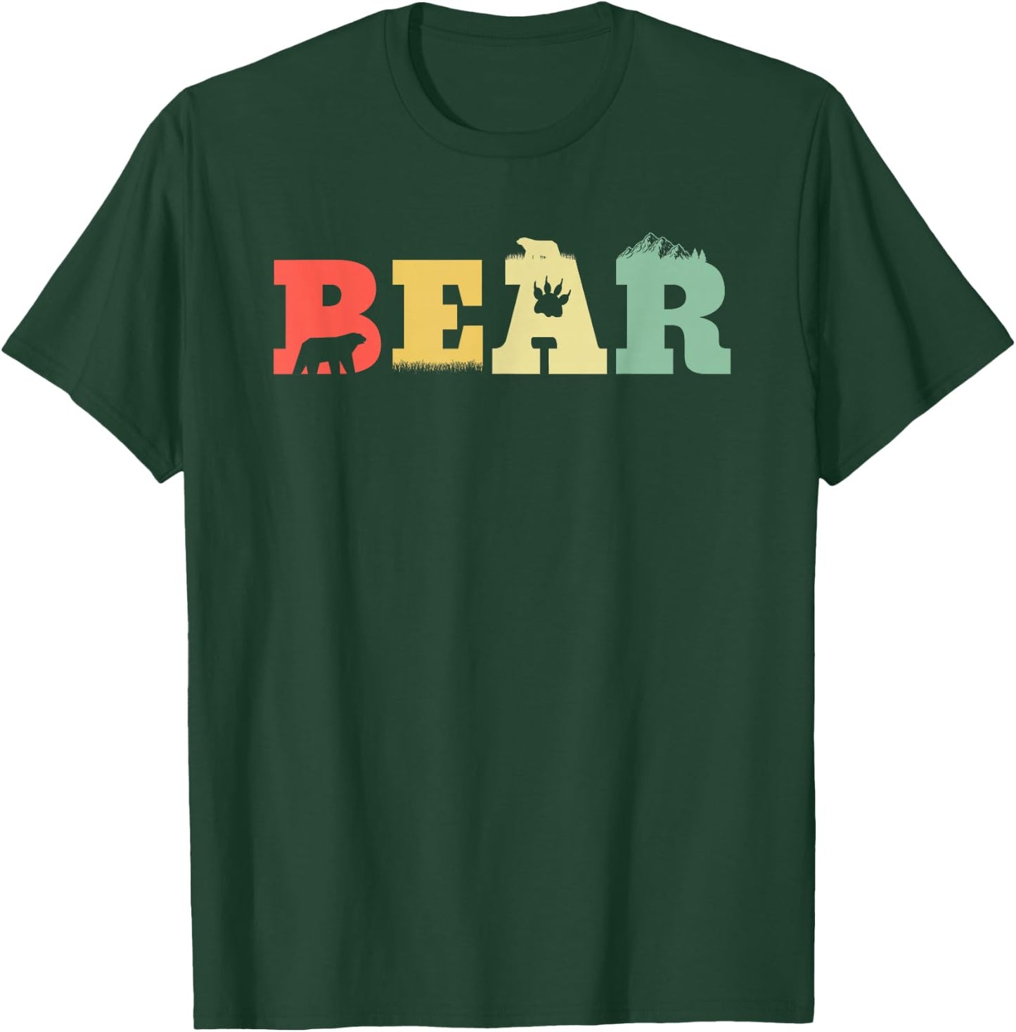 Retro Grizzly Bear Brown Bear - Vintage Grizzly Bear T-Shirt - T-Shirt | Forest