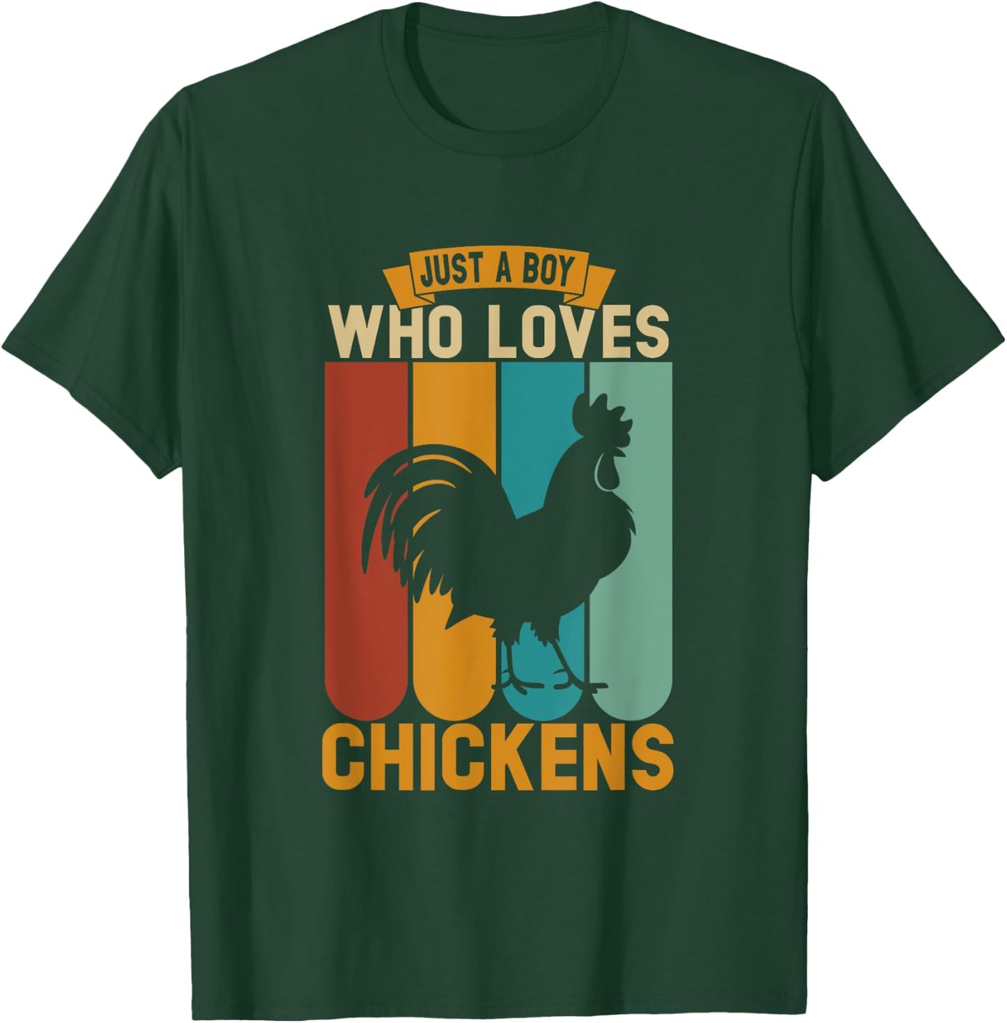 Just a boy who loves chickens T-Shirt - T-Shirt | Forest