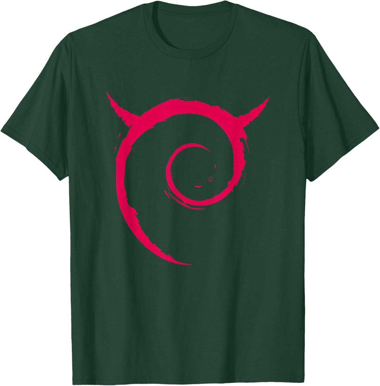 Linux lover Funny Debian Spiral Logo OpenSource Os T-Shirt - T-Shirt | Forest