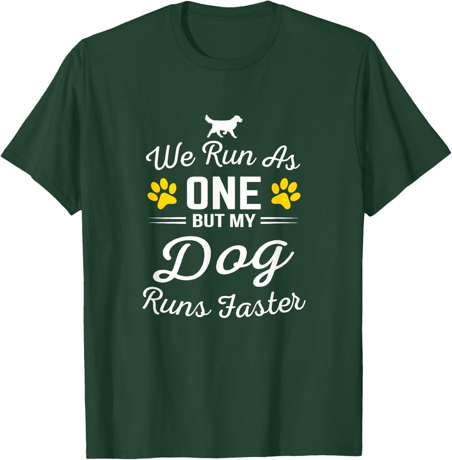 we run as one but my dog run faster for a dog training Women T-Shirt - T-Shirt | Forest