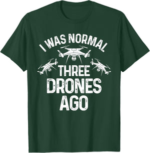 Drone Gifts Unmanned Aerial Vehicle Flying Camera Funny Drone Pilot Quadcopter Flying Expert Men Women T-Shirt - T-Shirt | Forest
