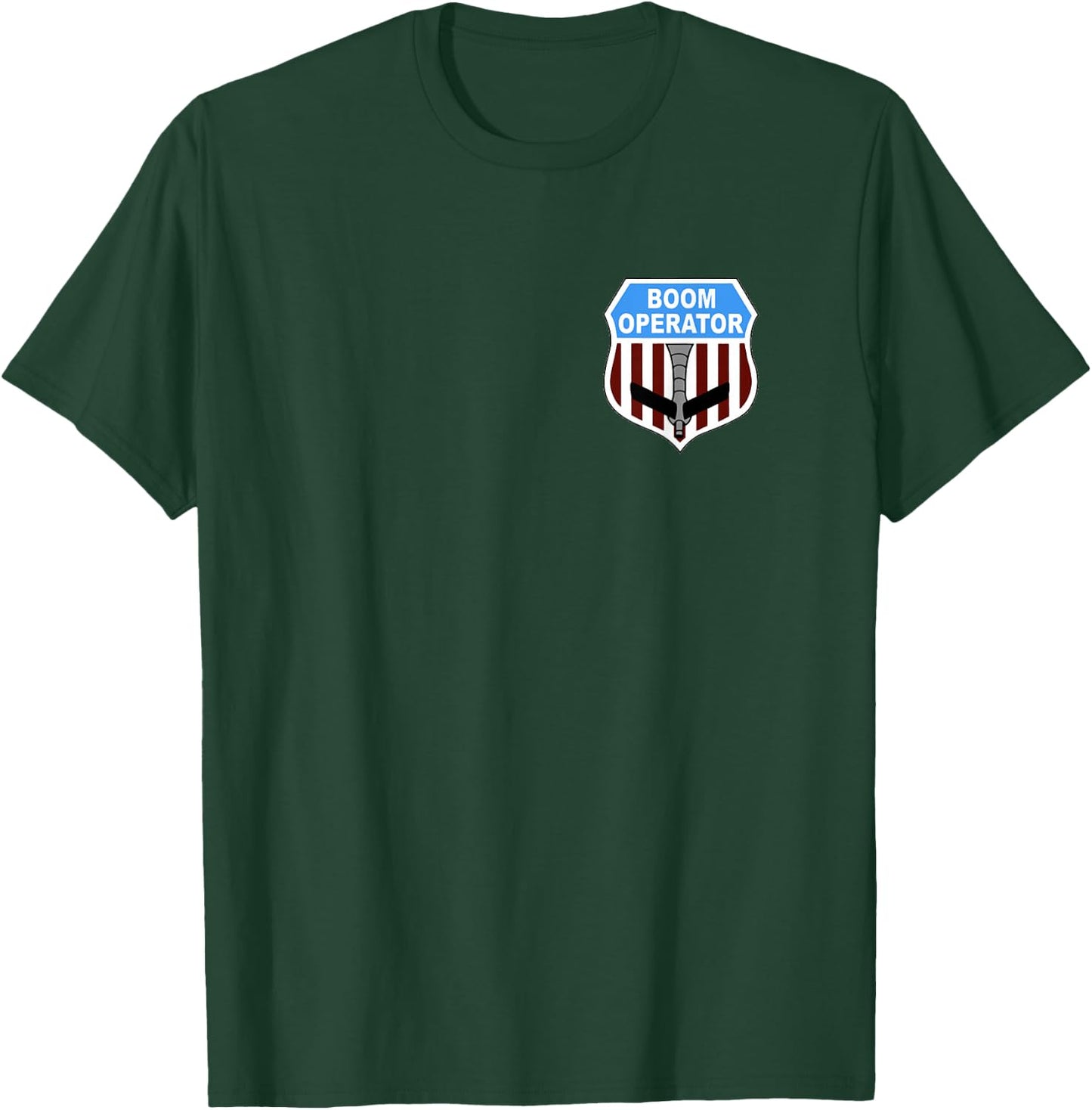 KC135 Stratotanker Boom Operator Tanker Shield US Air Force T-Shirt - T-Shirt | Forest