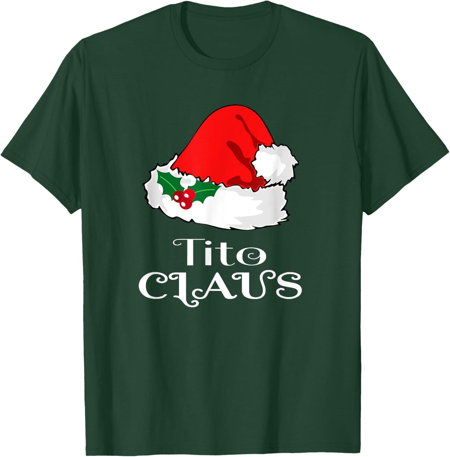 Christmas Tito Claus Matching Pinoy Pajama Santa Hat T-Shirt - T-Shirt | Forest