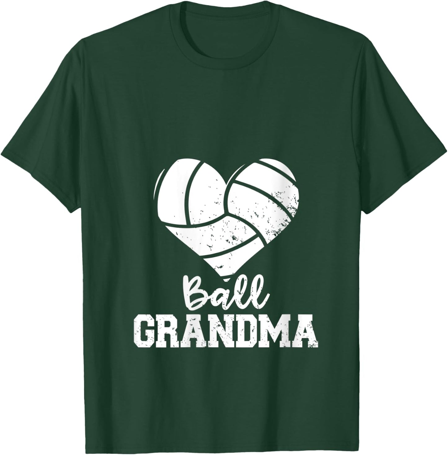Ball Grandma Funny Volleyball Grandma V-Neck T-Shirt - T-Shirt | Forest