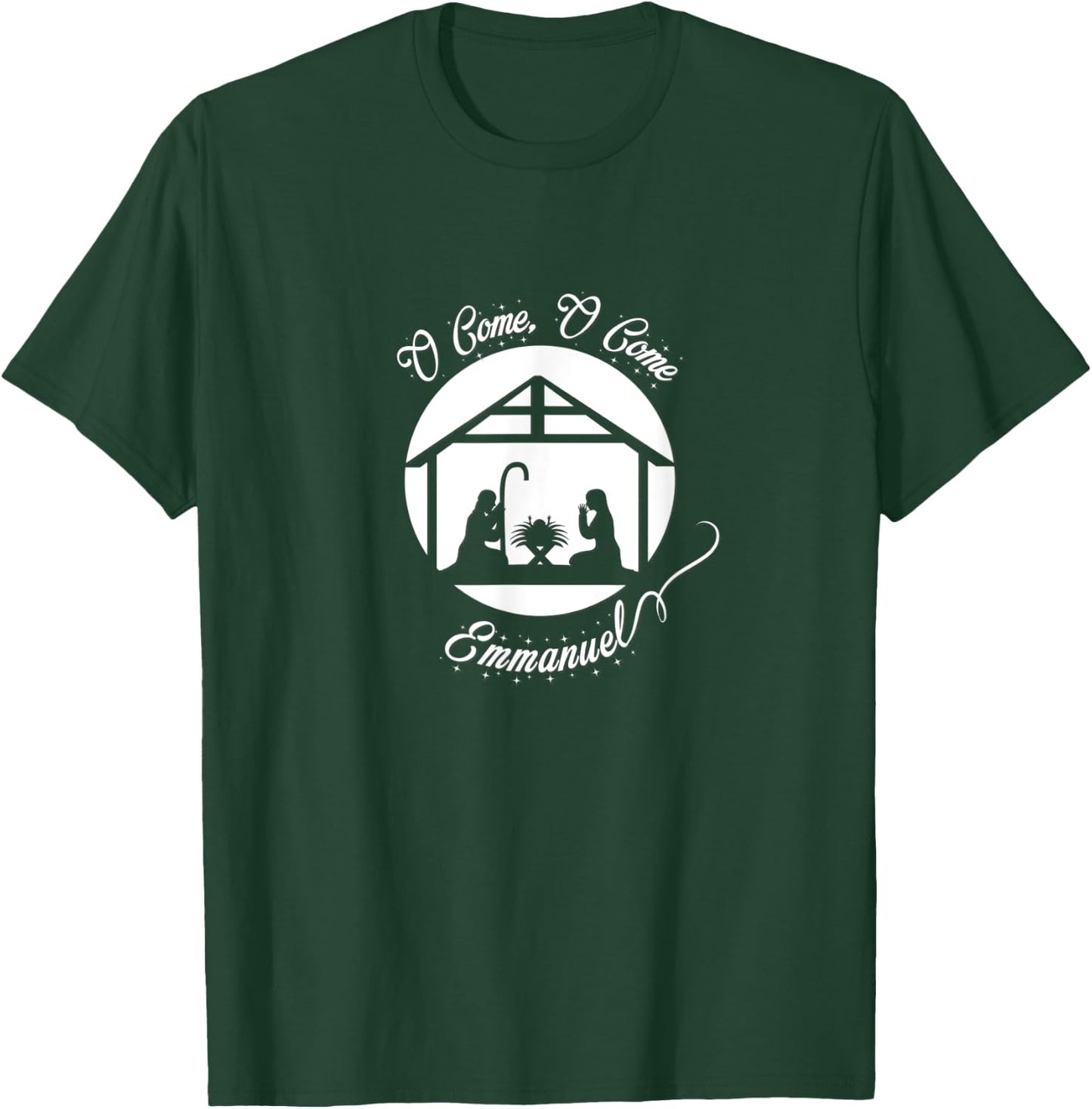 O Come, O Come, Emmanuel Nativity Christmas Carol T-Shirt - T-Shirt | Forest