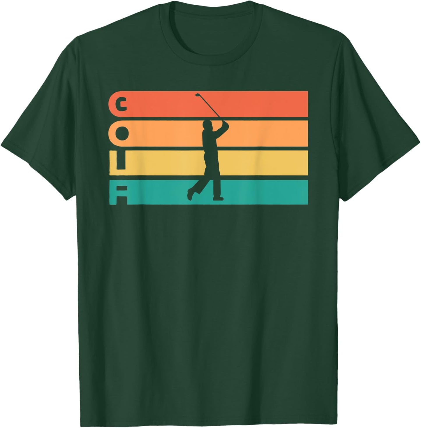 Retro Vintage Golfing Gift Golfers T-Shirt - T-Shirt | Forest