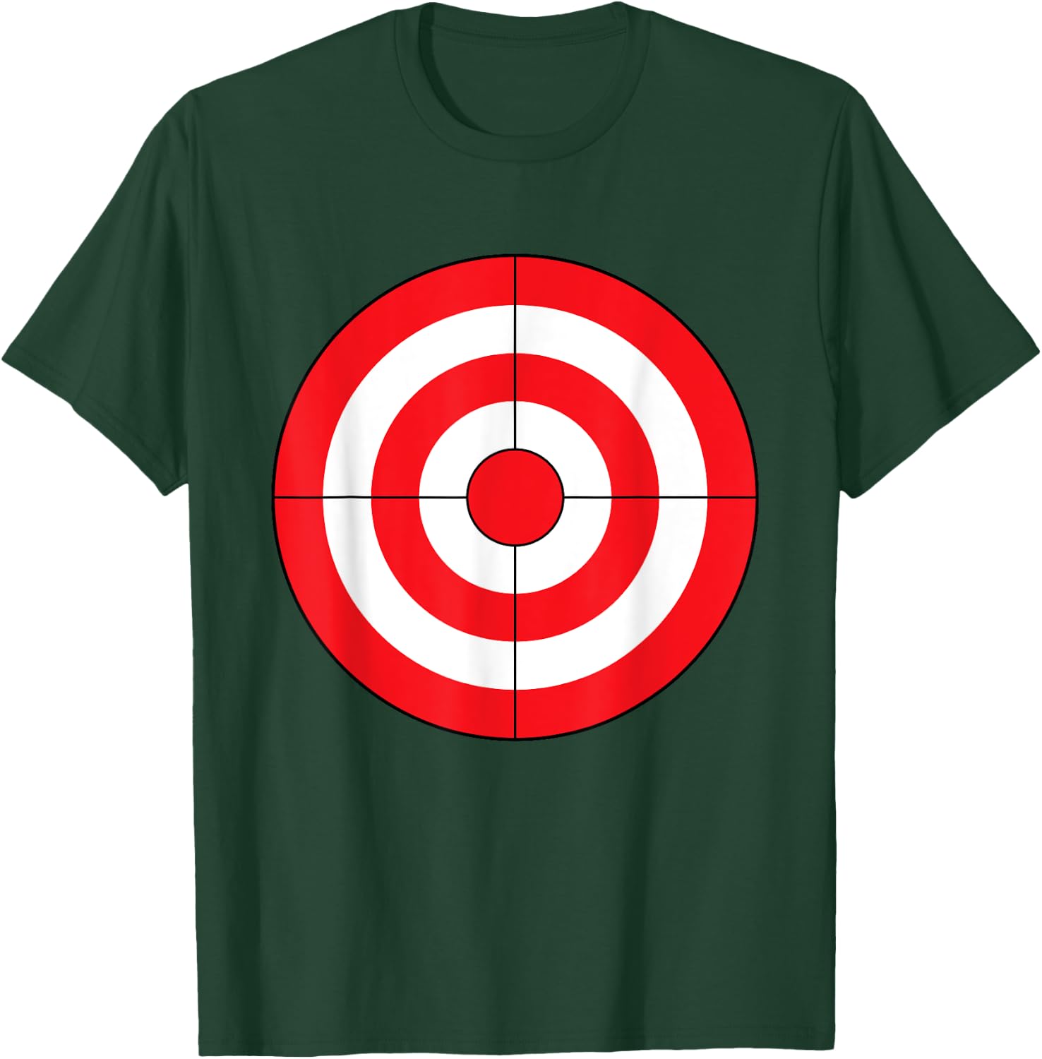 Bulls-Eye Target Lazy DIY Halloween Costume Darts Shooting T-Shirt - T-Shirt | Forest