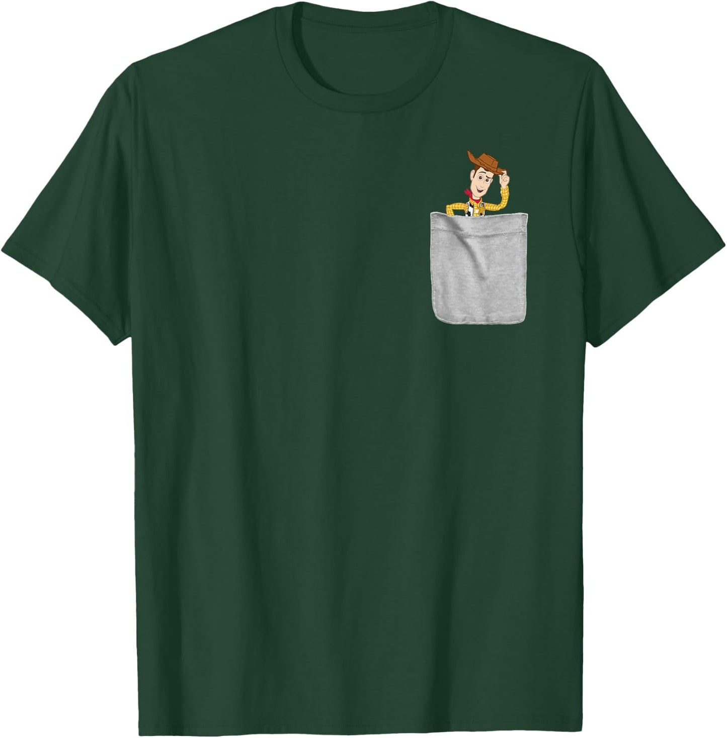 Disney Pixar Toy Story Sheriff Woody Mini Pocket Icon T-Shirt - T-Shirt | Forest