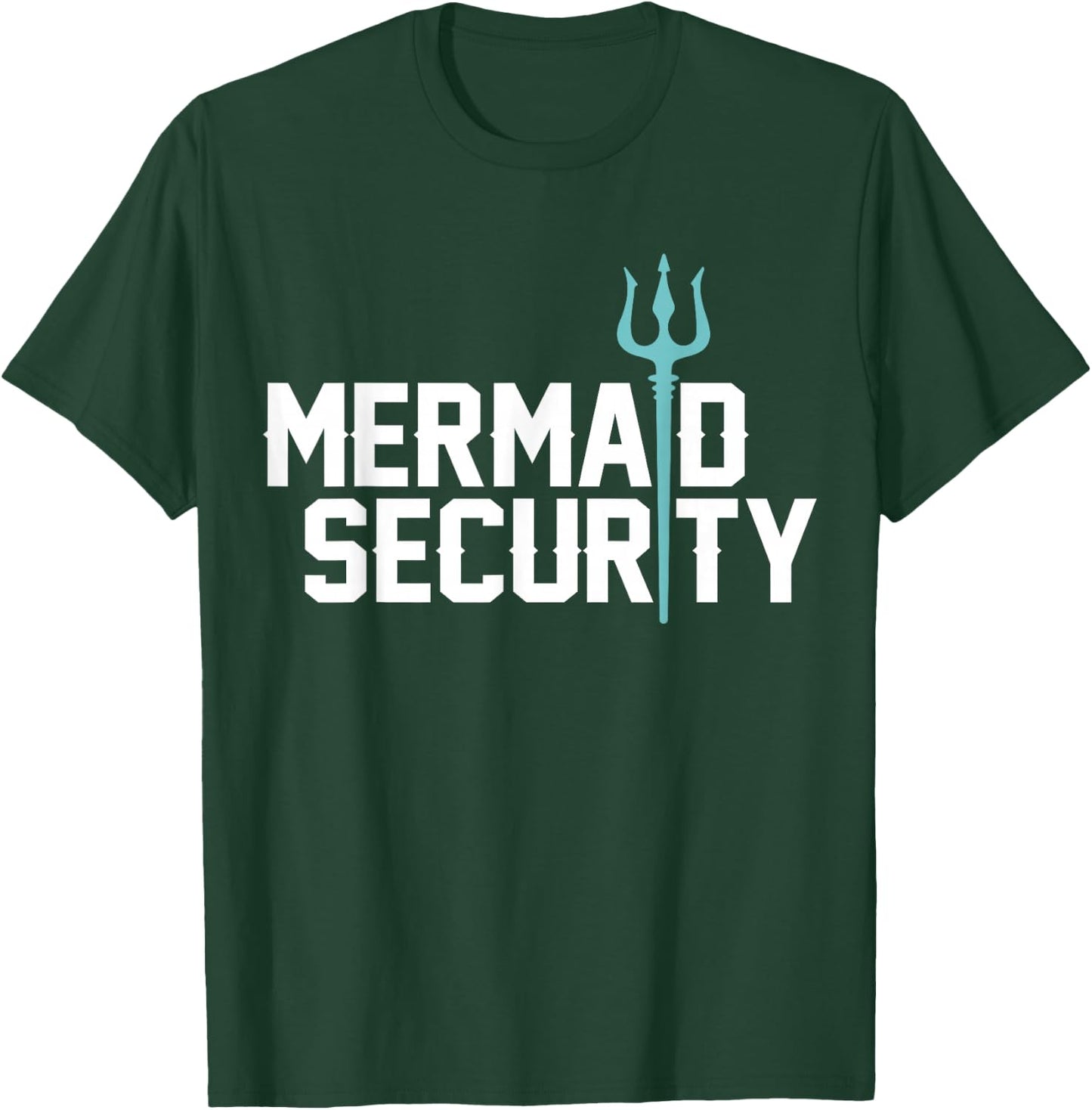Mermaid Security Swimmer Gift Merman Merdad Swimming T-Shirt - T-Shirt | Forest
