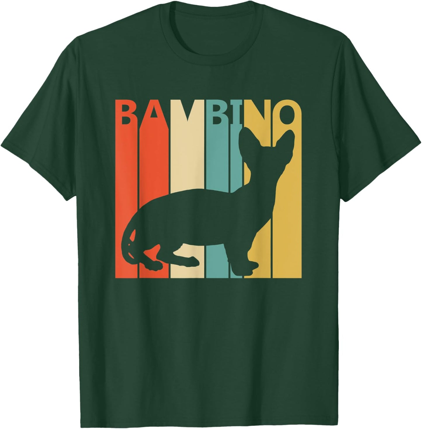 Vintage Bambino Cat T-Shirt - T-Shirt | Forest