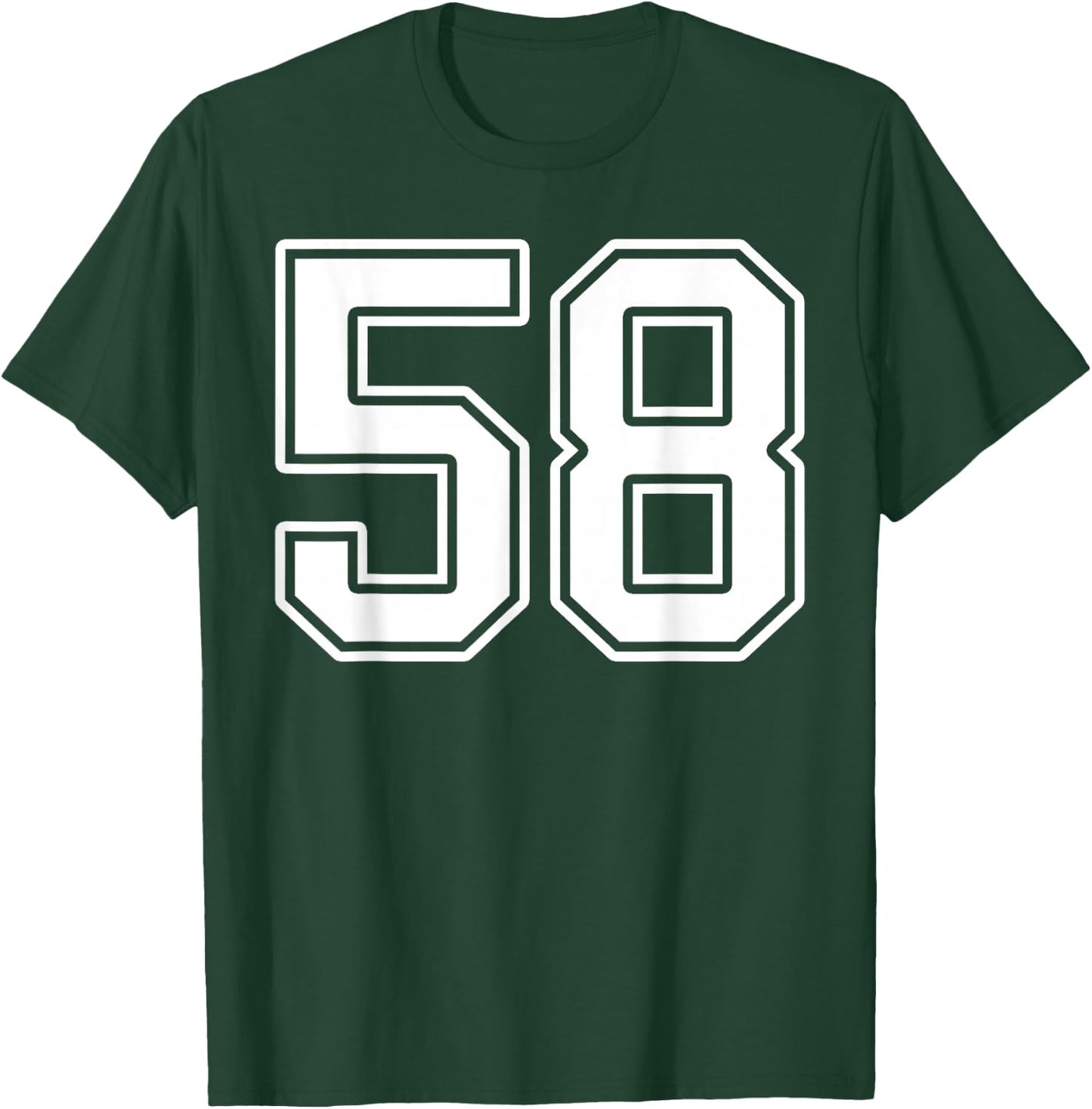 Number 58 Fan Player Jersey Style #58 Men Women Kids T-Shirt - T-Shirt | Forest