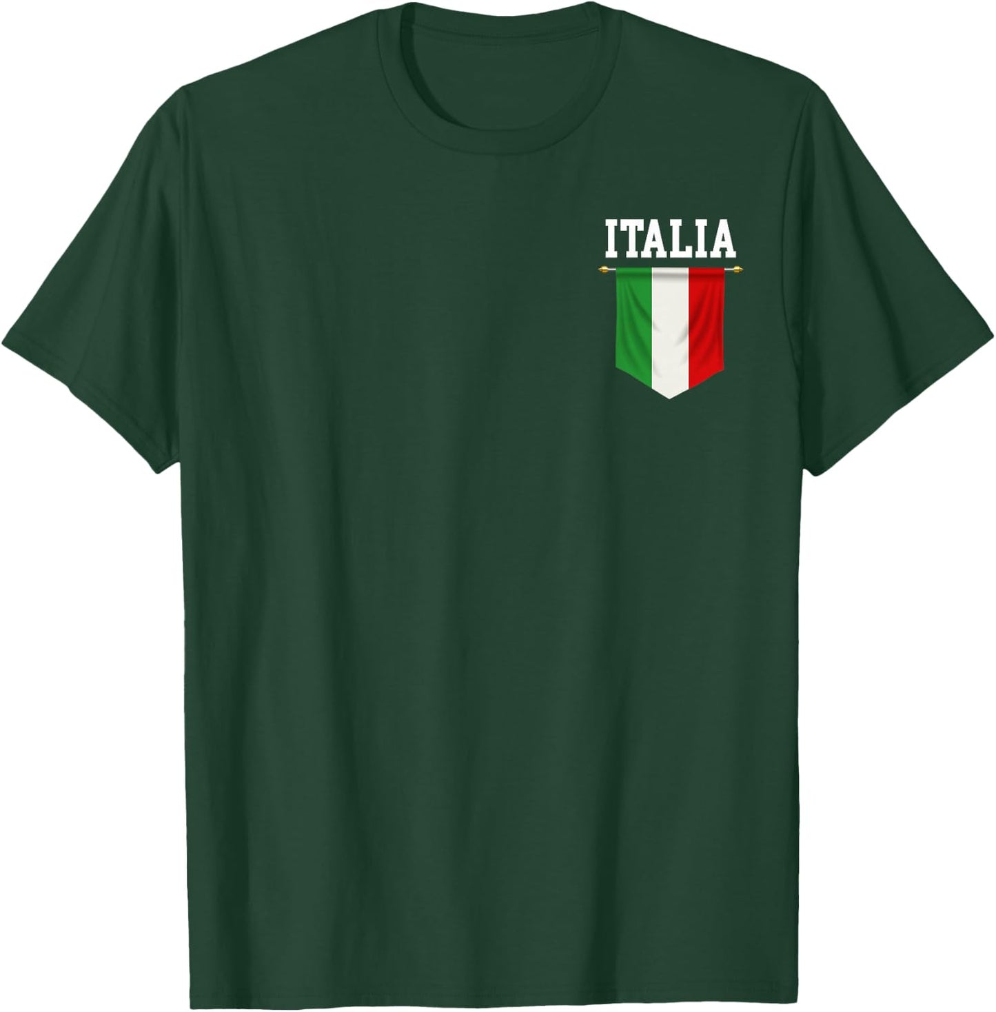 Italia Flag Italy Italian Italiano Family Men Women Kids T-Shirt - T-Shirt | Forest