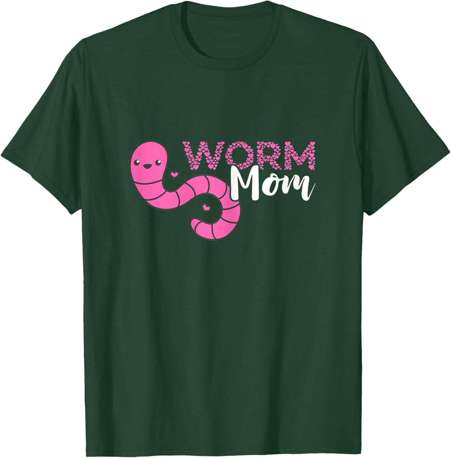 Worm Farmer Mom Mother Vermiculture Red Wiggler Worm Compost T-Shirt - T-Shirt | Forest