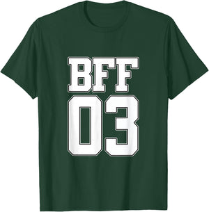 BFF 03 Best Friends Matching Bestie Friendship Day Shirt T-Shirt - T-Shirt | Forest