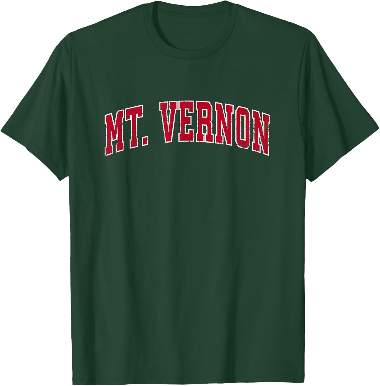 Mt. Vernon Washington WA Vintage Sports Design Red Design T-Shirt - T-Shirt | Forest