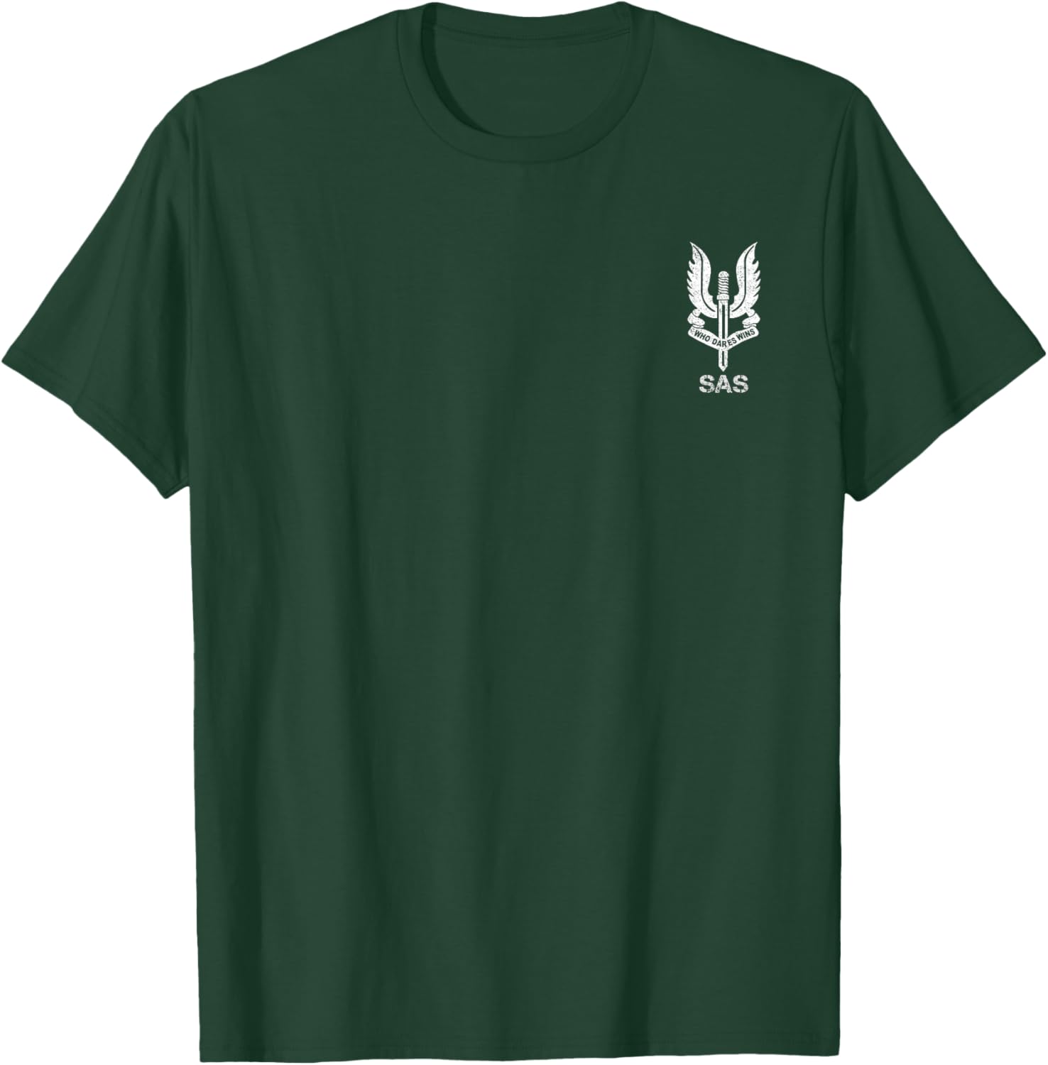 SAS Special Forces Sniper Veteran Vintage Flag 4th of July T-Shirt - T-Shirt | Forest