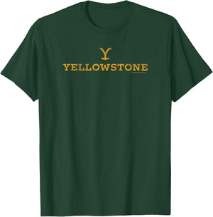 Yellowstone Large Gold Logo T-Shirt - T-Shirt | Forest