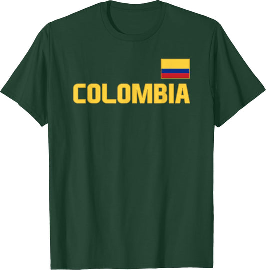 Colombia Flag Colombian Pride International Country T-Shirt - T-Shirt | Forest