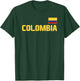 Colombia Flag Colombian Pride International Country T-Shirt - T-Shirt | Forest