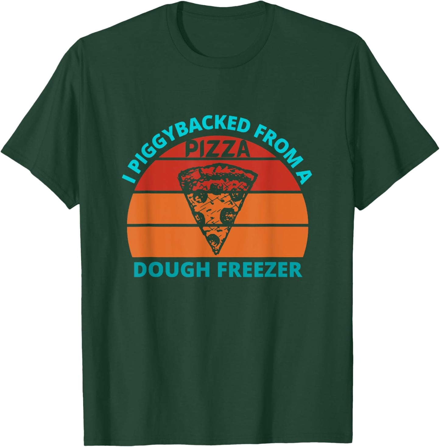 I piggybacked from a dough freezer - retro sunset T-Shirt - T-Shirt | Forest