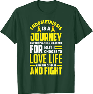 Endometriosis Awareness Month Apparel & Gifts Endo Fighter Endometriosis Warrior T-Shirt - T-Shirt | Forest
