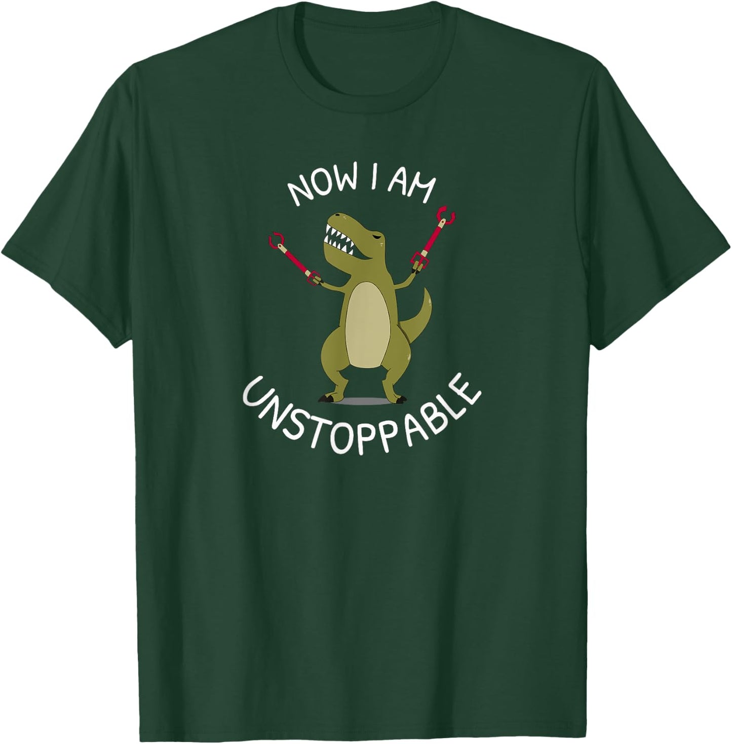 Unstoppable T-Rex | Funny TRex with Tiny Arms Got Grabbers T-Shirt - T-Shirt | Forest