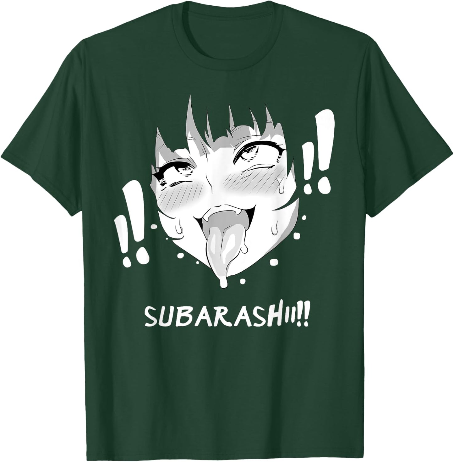Ahegao Face Shirt Anime Manga Hentai Girl Subarashii Apparel T-Shirt - T-Shirt | Forest