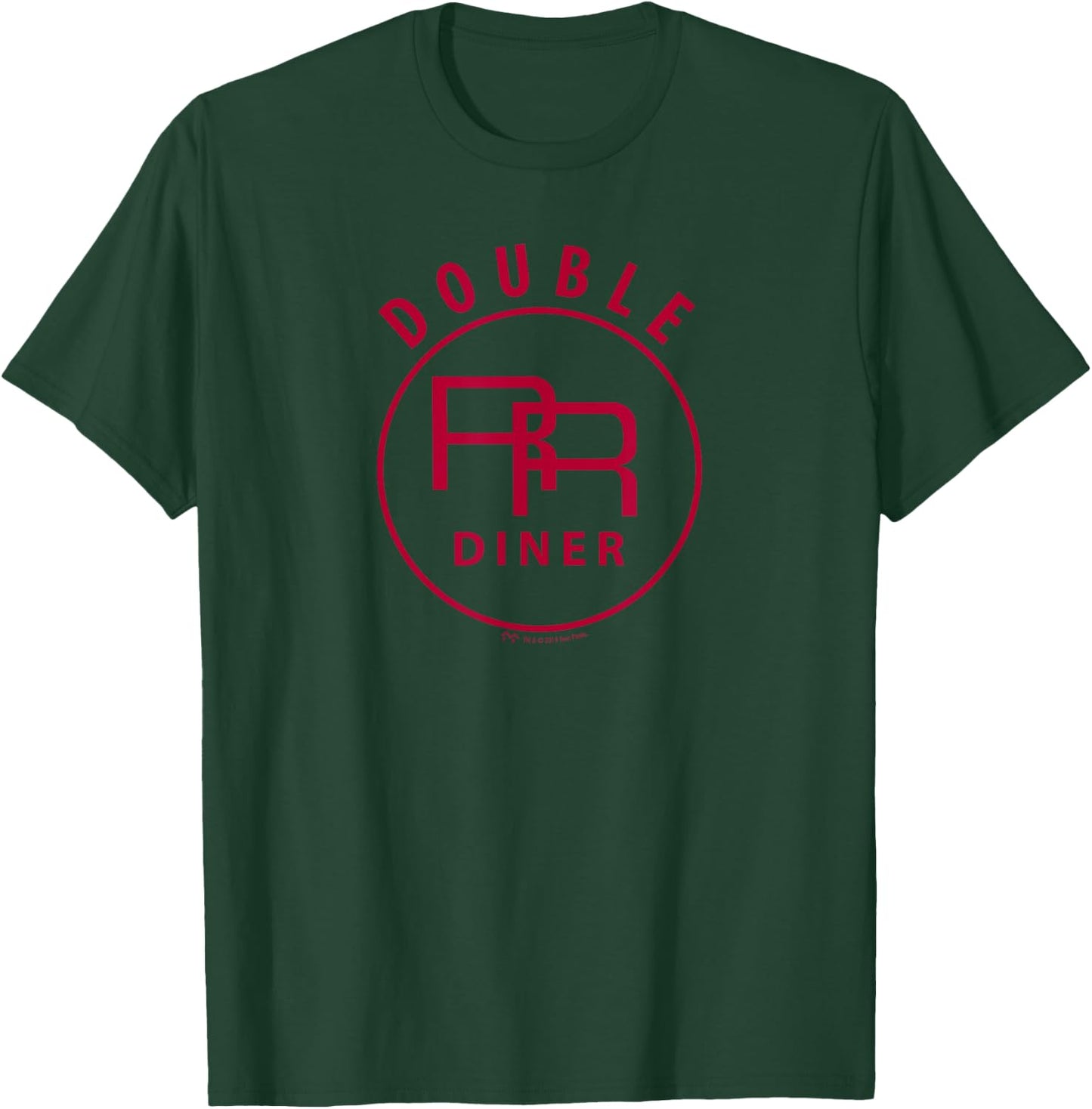 SHOWTIME Twin Peaks Double R Diner - Men's Black Classic Fit Short Sleeve - Small T-Shirt - T-Shirt | Forest