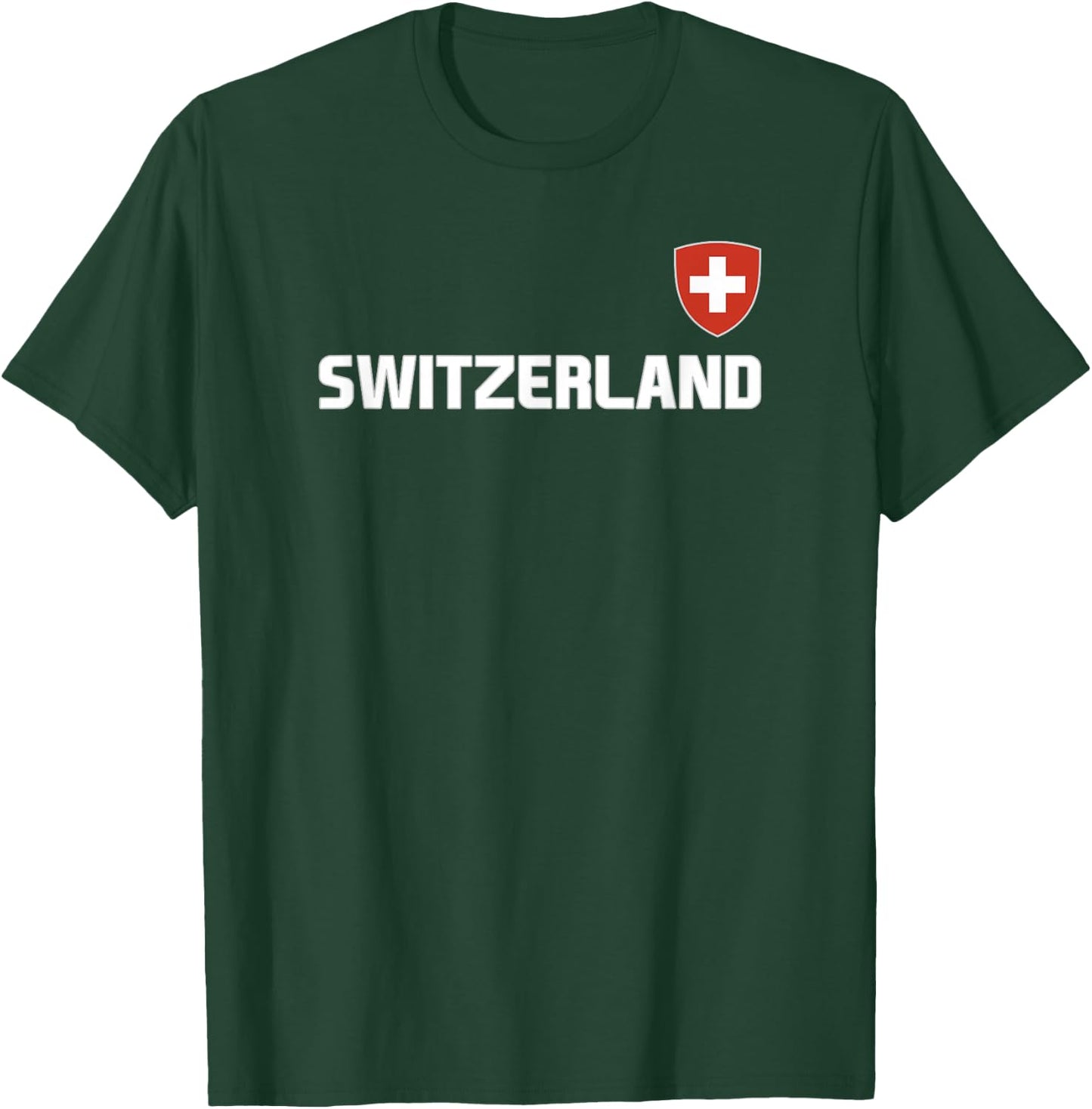 Switzerland Flag Swiss Pride International Country T-Shirt - T-Shirt | Forest