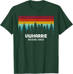 Retro Uwharrie National Forest Albemarle North Carolina T-Shirt - T-Shirt | Forest