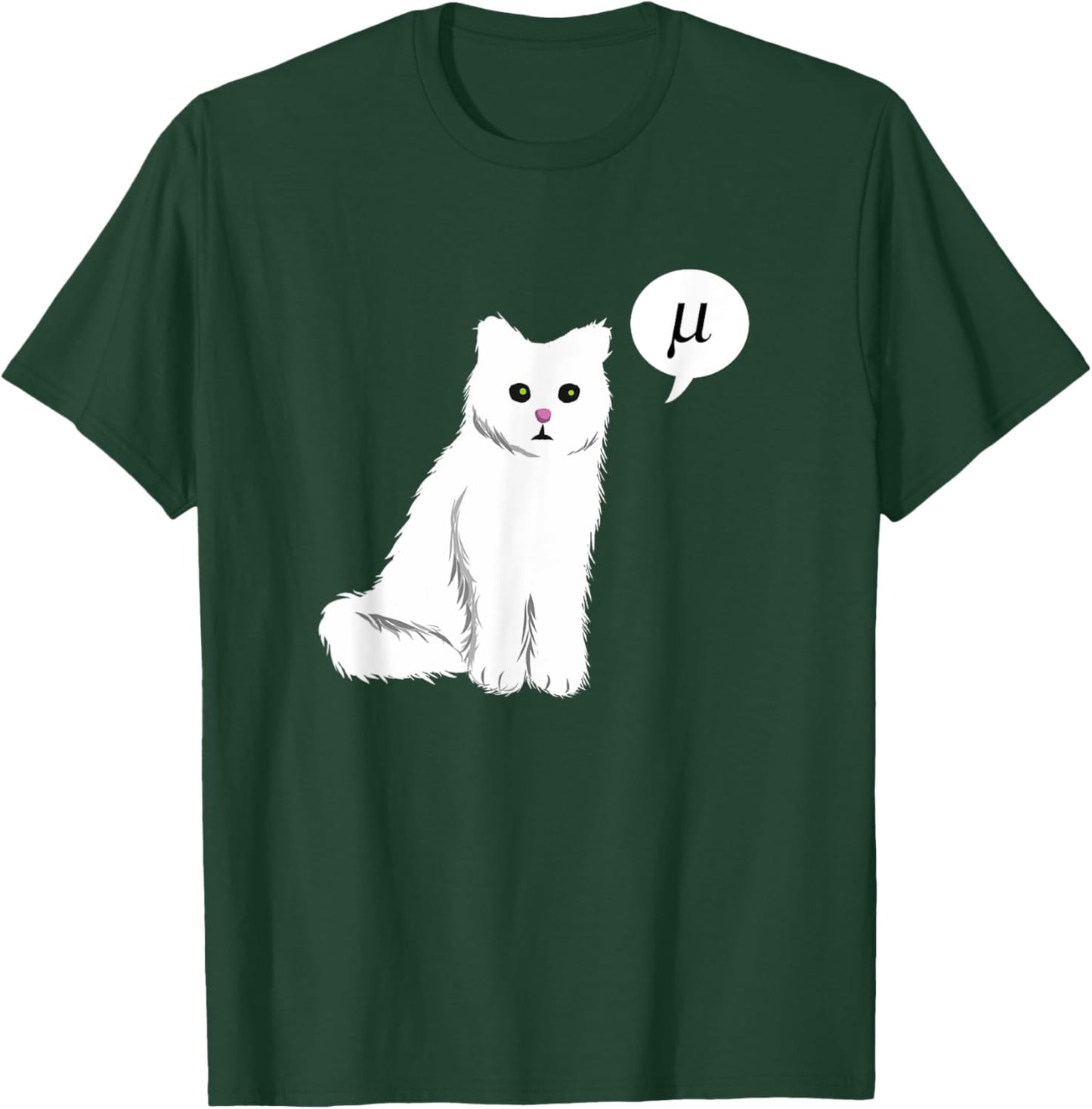 Funny Cat Pun Saying Mu Meow Women Girls Kids T-Shirt - T-Shirt | Forest