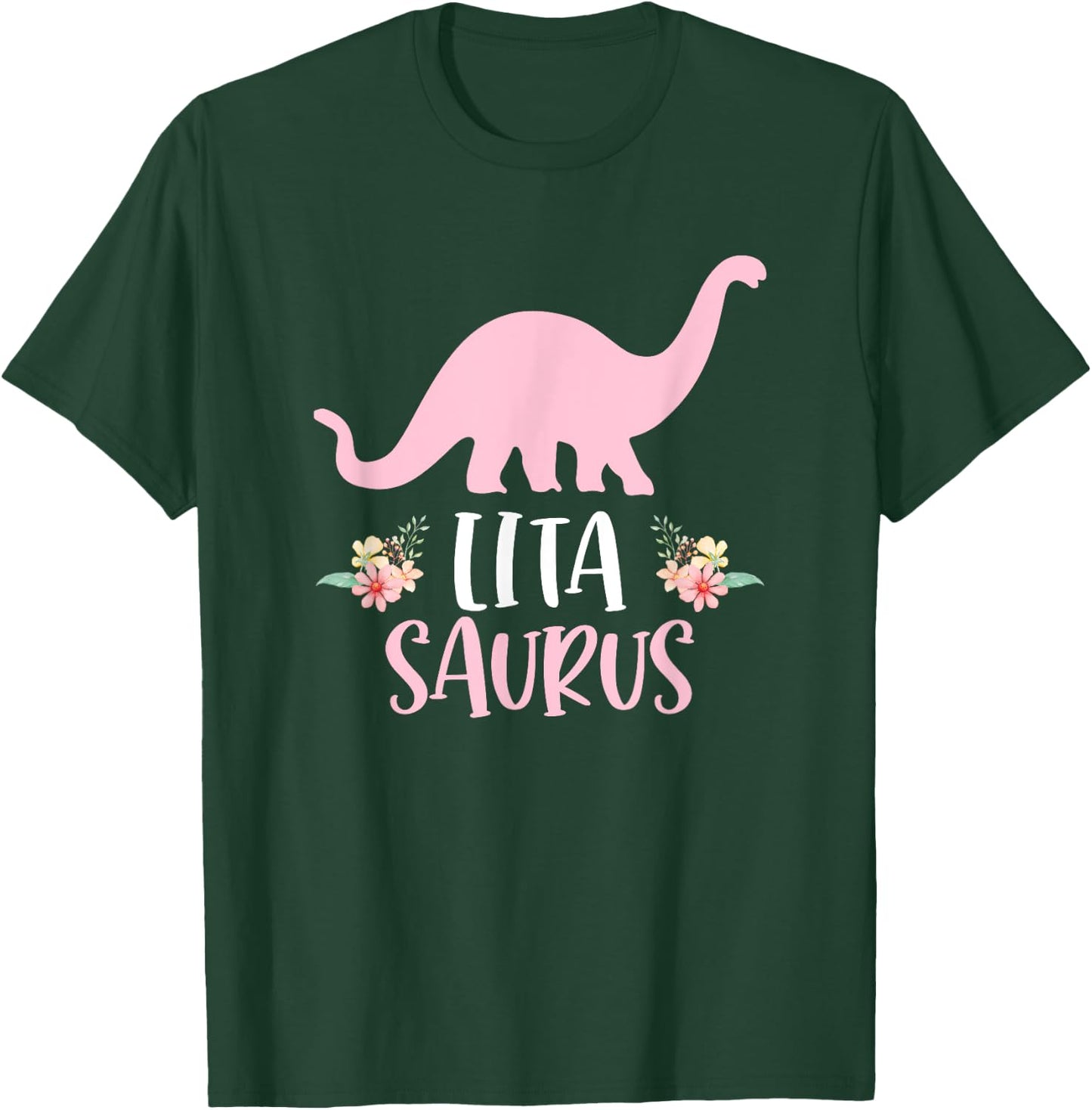 Lita Saurus Spanish Grandma Mother's Day Christmas T-Shirt - T-Shirt | Forest